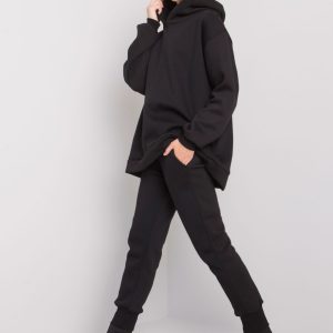 Black two-piece sweatshirt set Lucia