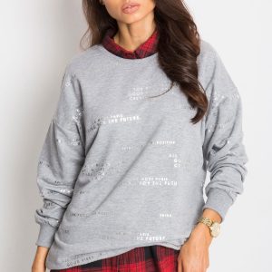 RUE PARIS Grey Sweatshirt Divene