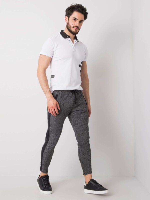 Black and grey sweatpants for men Kayden