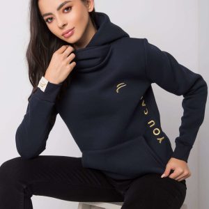 Navy blue sweatshirt Flame FOR FITNESS