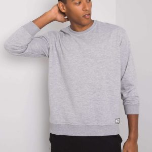 Grey melange men's cotton sweatshirt Ryder LIWALI