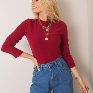 Burgundy blouse Stephanie FRESH MADE