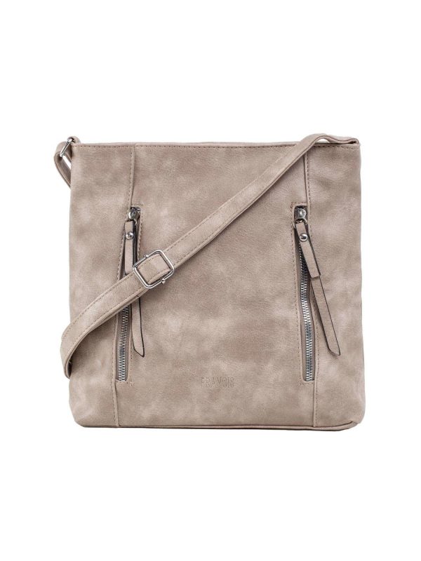 Dark Beige City Shoulder Bag