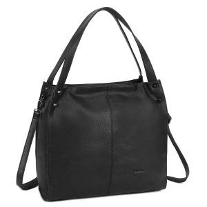 Women's black bag with studs LUIGISANTO