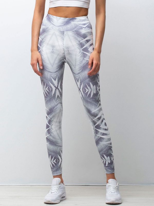 Grey Purple Funfair Leggings