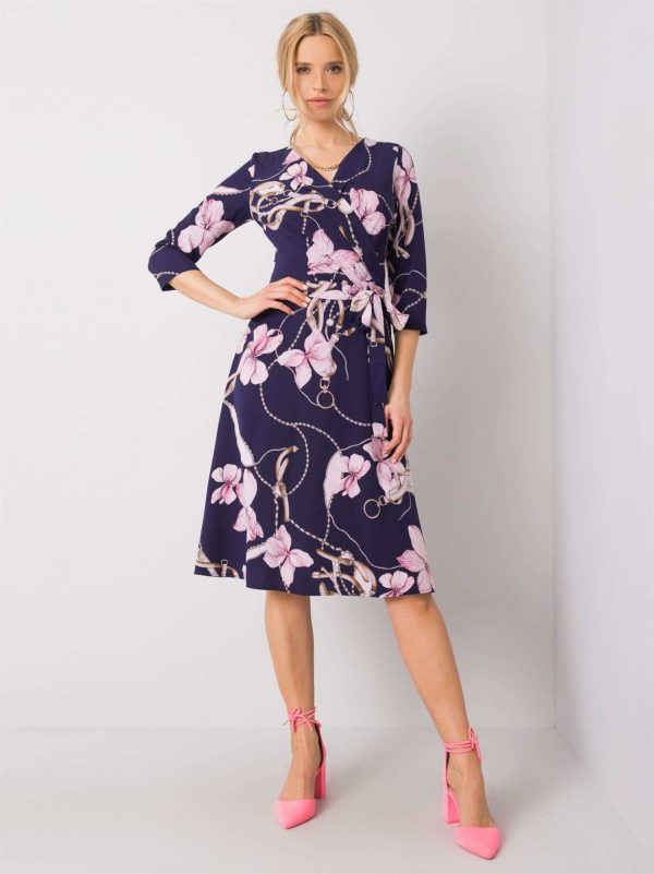 Dark purple dress with Zarina prints