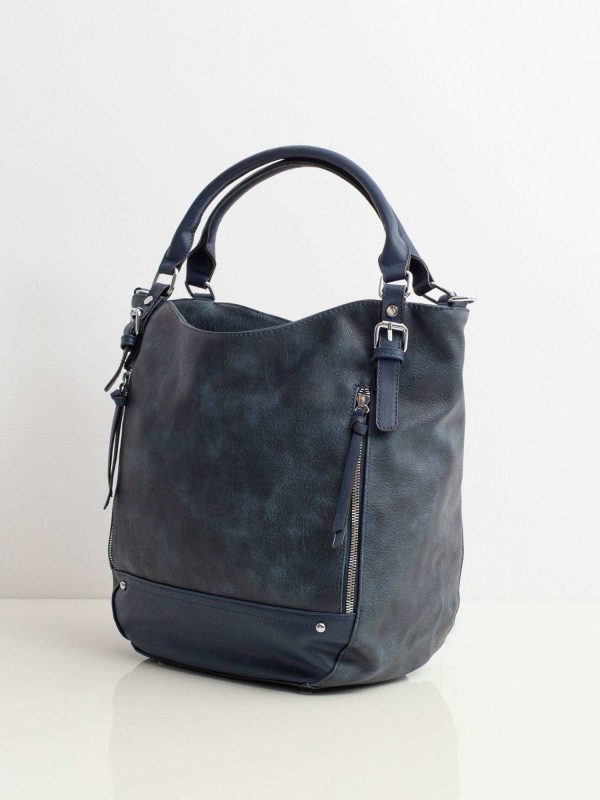 Dark blue women's city bag