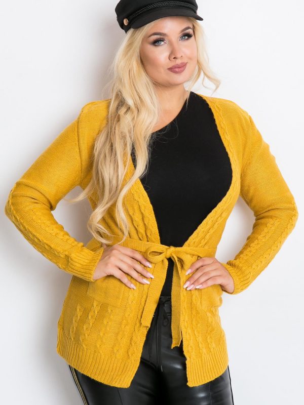 Mustard plus size sweater Vibe