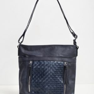 Blue bag with braid motif