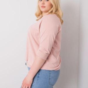 Dirty pink blouse with Rosie lettering