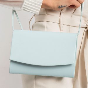 Mint matte clutch bag