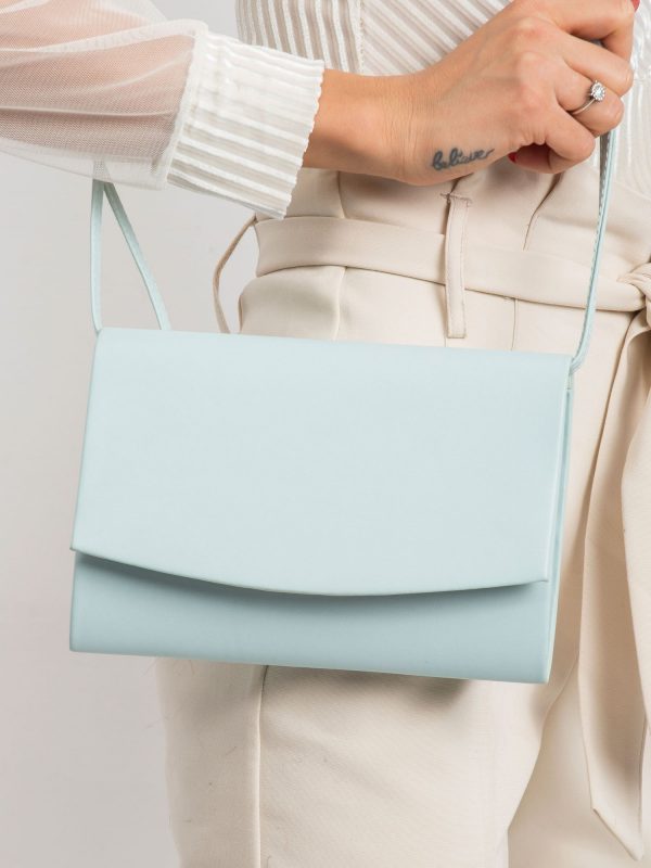 Mint matte clutch bag