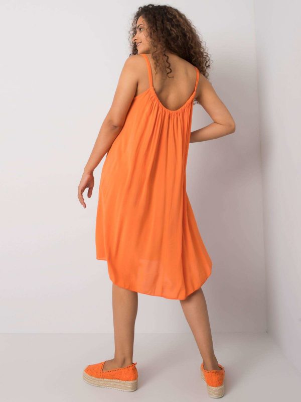 Orange dress with straps Polinne OCH BELLA