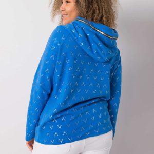 Blue print sweatshirt by Frances