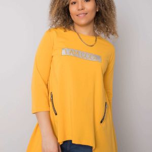 Connie's mustard blouse