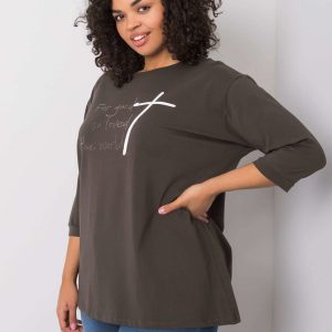 Dark khaki blouse Rosario