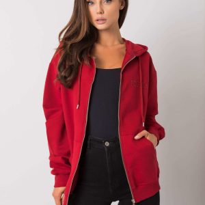 Burgundy zipper Ilaria