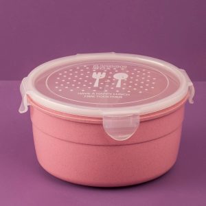 Pink Round Food Container