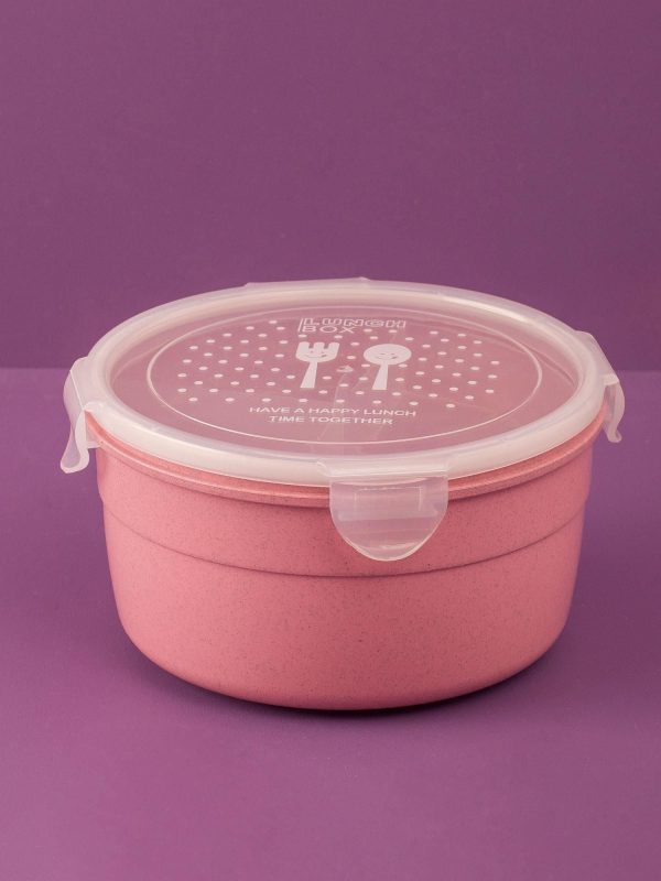 Pink Round Food Container