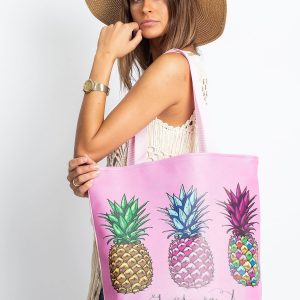 Pink Large Printed Bag