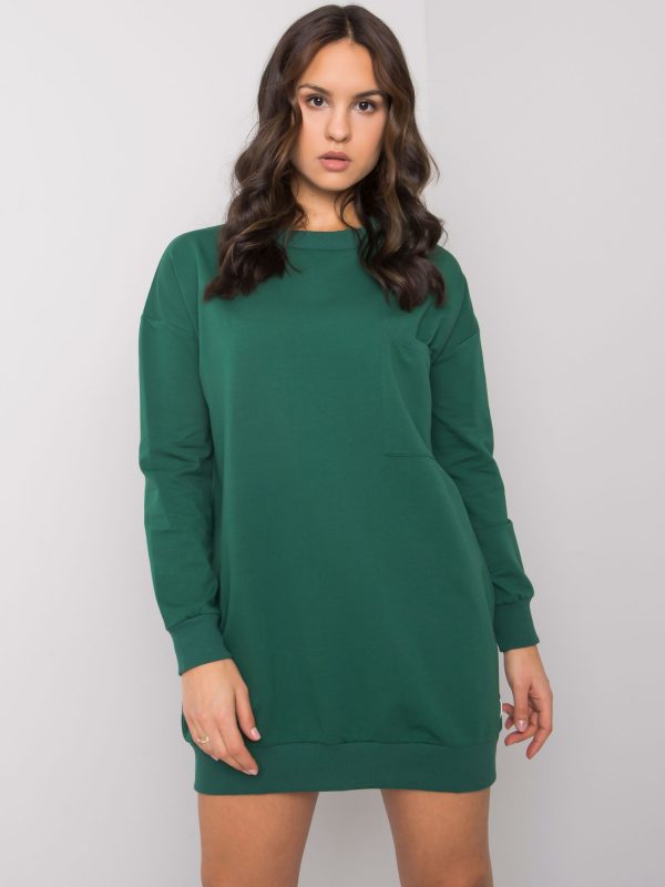 Dark green dress with pocket Hanely RUE PARIS