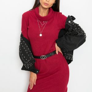 Burgundy dress Cleo