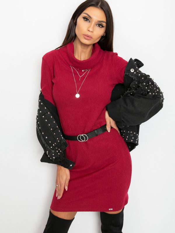 Burgundy dress Cleo