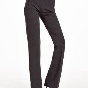 Dark gray fabric trousers bells in kant