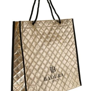 Gold quilted bag BADURA