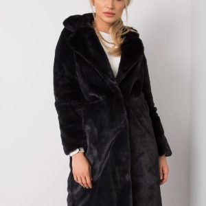 Navia RUE PARIS black fur coat