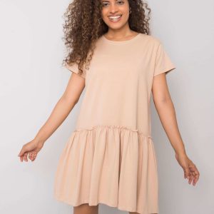 Cammie Ruffle Coffee Dress