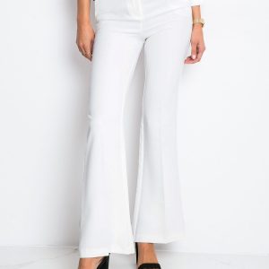 RUE PARIS Ecru pants Fancy