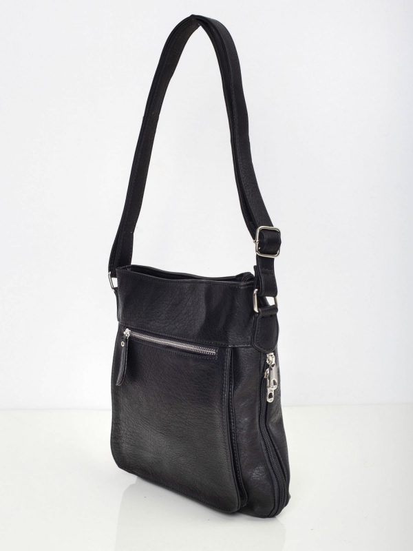 Black Women's Bag with Outer Pocket