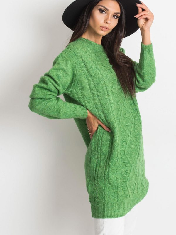 RUE PARIS Green Moment sweater