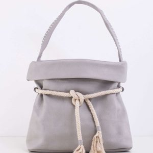 Grey bag with binding