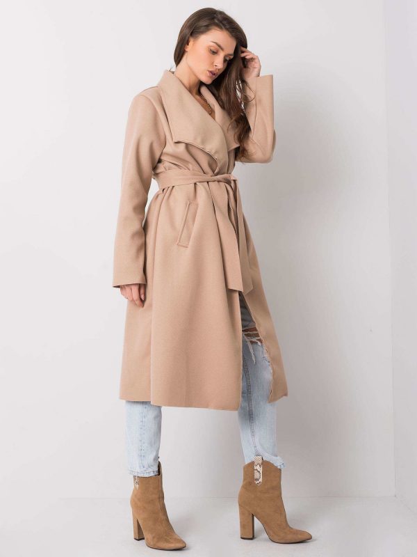 Zoria light coffee coat