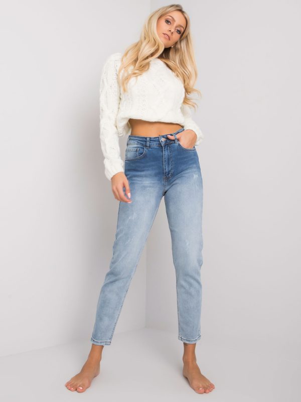 Manaus Blue High Waist Denim Pants