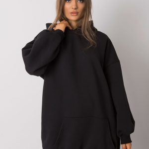 Roselle black kangaroo long sweatshirt