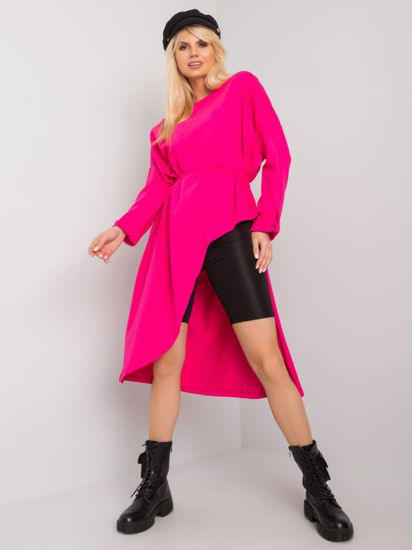 Fuchsia cotton tunic oversize Brenda