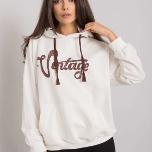 Ecru kangaroo sweatshirt Anahita