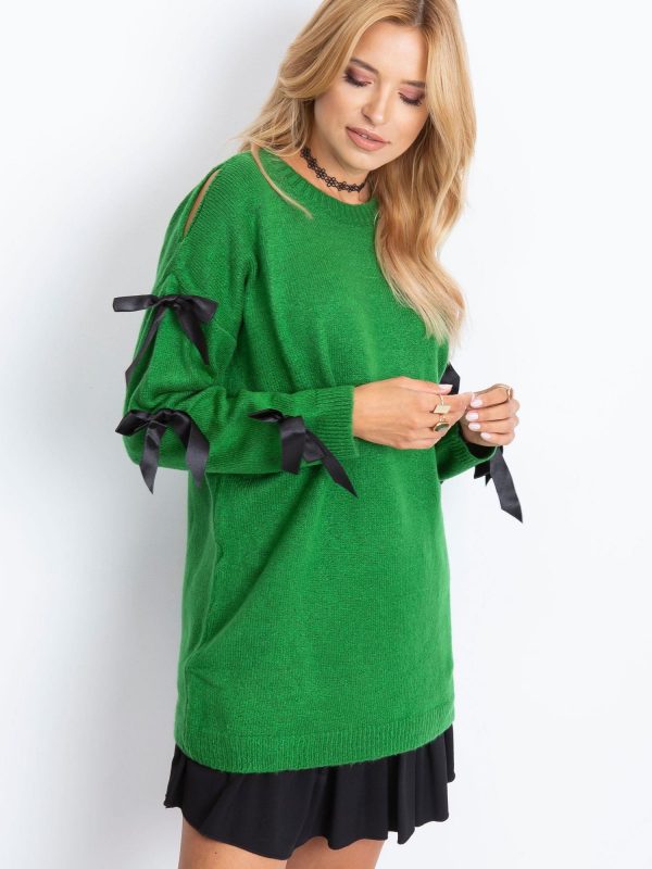 RUE PARIS Green sweater Montana