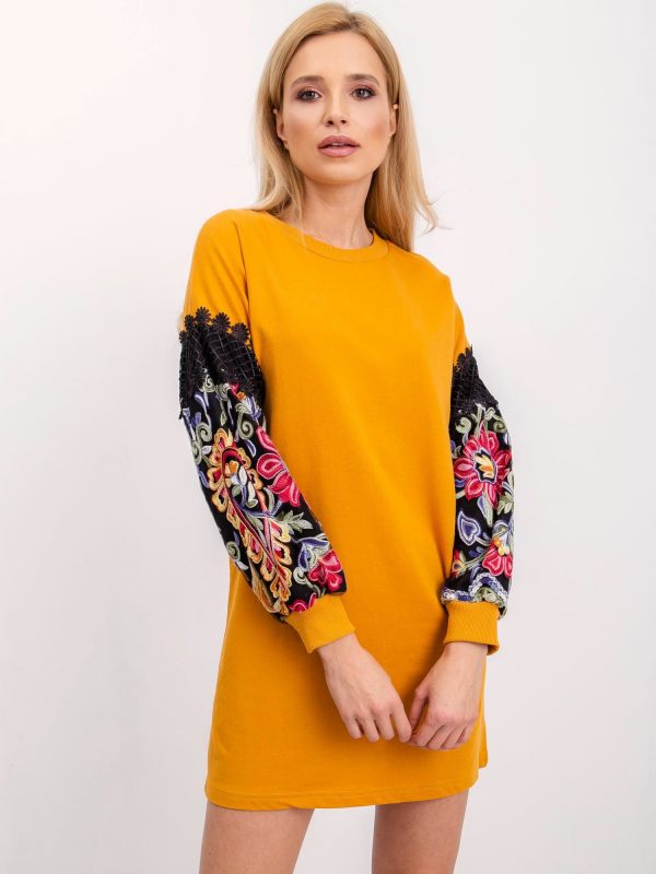 RUE PARIS Dark yellow Neffy dress