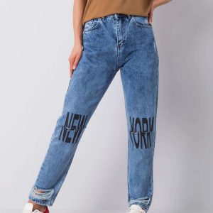 Blue mom jeans Chase RUE PARIS