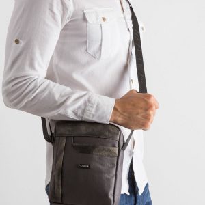 Dark Grey Men's Shoulder Bag