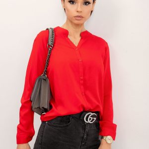 RUE PARIS Red blouse Fame