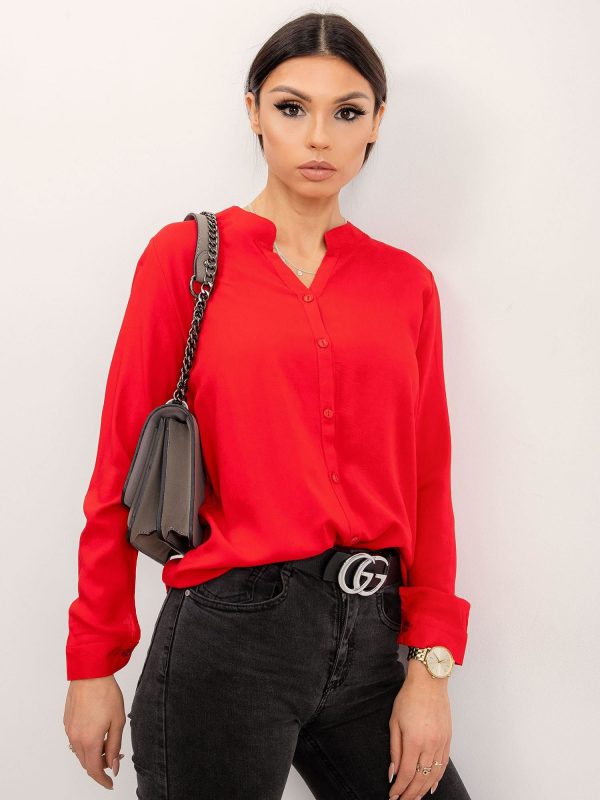 RUE PARIS Red blouse Fame