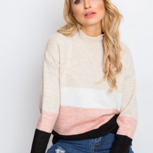 Beige and pink sweater Denise