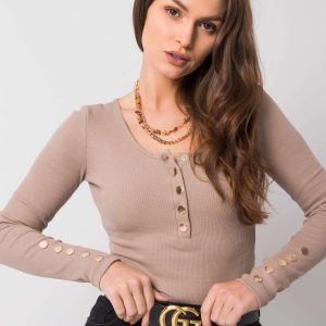 Dark beige blouse Lounge RUE PARIS