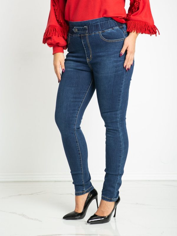 Blue plus size jeans Priority