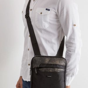 Men's fabric bag black